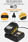 Assur 12V Çift Akülü Vidalama Metal Şanzıman Bakır Sargılı Şarjlı Matkap - 4