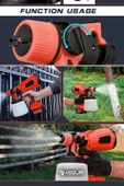 Assur Profesyonel 21V Çift Akülü 300 Mm Vernik Sprey Boya Püskürtme Makinesi - 3
