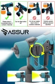 Assur Plus 21V Çift Akülü 300 Mm Vernik Sprey Boya Püskürtme Makinesi - 4