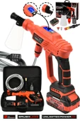 Assur 21V Kömürsüz Motor Yüksek Basınçlı Akülü Oto Araba Yıkama Makinesi Şarjlı - 1