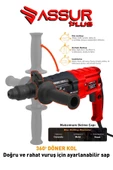 Assur Plus Profesyonel Metal Şanzıman Kırıcı Delici Hilti Darbeli Matkap 2-28mm - 3
