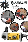 Assur 2000 W Kanal Açma Makinası Ağır Şantiye Seri Kullanım Turbo Motor - 3