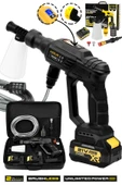 Assur 21V Kömürsüz Motor Yüksek Basınçlı Akülü Oto Araba Yıkama Makinesi Şarjlı - 1