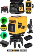 Assur Plus 360° 12 Köşe Otomatik Hizalamalı Yeşil Çizgili Su Terazili Lazer Metre Hizalama - 1