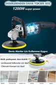 Assur 1200W Polisaj Makinesi Devir Ayarlı 6 Kademeli 180mm Pasta Cila - 3