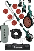 Assur 850W Alçıpan Duvar Zımpara Makinası 360° Ledli Toz Emmeli - 1