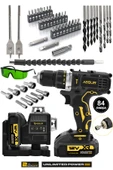 Assur Profesyonel 12V Çift Akülü 12 Köşe 360° Lazer Hizalama & Akülü Vidalama 84 Parça Set - 1