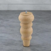 Ahşap Ayak Bağlantı Aparatlı Mobilya Koltuk Kanepe Sehpa Masa Ayağı Ayakları M8 Civatalı 17 cm thumbnail 4