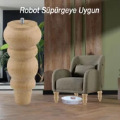 Ahşap Ayak Bağlantı Aparatlı Mobilya Koltuk Kanepe Sehpa Masa Ayağı Ayakları M8 Civatalı 17 cm thumbnail 6