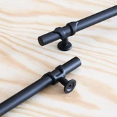 10 Adet Maça Siyah Metal Kulp 160 mm-16 cm Mobilya Çekmece Mutfak Dolabı Dolap Kulpları Kulbu Kulpu thumbnail 5