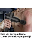 Relax Profesyonel 6 Başlıklı Şarjlı Sporcu Masaj Tabancası 30 Hız Kademeli + Çantalı - 6