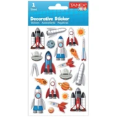 TANEX TNX-25052 PUFFY UZAY ROKETI STICKER - 1