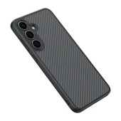 Galaxy S25 Plus Kılıf M-safe Şarj Özellikli Karbon Fiber Tasarımlı Zore Elnino Kapak - 7