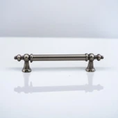 Osmanlı Antik Nikel Metal Kulp 128 mm Mobilya Çekmece Mutfak Dolabı Dolap Kapak Kulpları Kulb Kulpu thumbnail 7