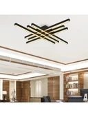 Altı Çubuklu Siyah Led Tavan Avize ve Plafonyer - 2