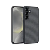 Galaxy S25 Plus Kılıf M-safe Şarj Özellikli Karbon Fiber Tasarımlı Zore Elnino Kapak - 1