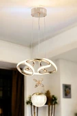 Helezyon Papatya Modern Sarkıt Salon Avize ve Ledli Avize - 1