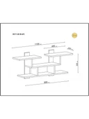 WOOD DUVAR RAFI CEVİZ - 4