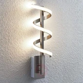 Spiral Ledli Aplik Siyah - 1
