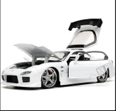 Jada Hızlı Öfkeli Fast & Furious 1993 Mazda Rx-7 Model Metal Araba - 7