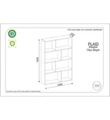 PLAİD KİTAPLIK CEVİZ - 2