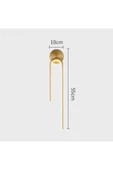 Modern Kablosuz Gold Led Pilli Aplik, Duvar Aplik ve İç Mekan Aplik - 2