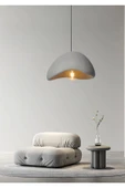 Modern Tasarım Beton Avize İskandinav 350mm Çap Antrasit Gri - 1