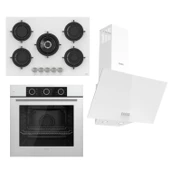 Ferre Flowart Basic Serisi Beyaz Ankastre Set (rs036+ Xe62cb + D087 ) thumbnail 1