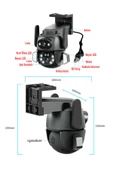 MPIA HİNA DUAL LENS 360° HAREKETLİ WİFİ WATERPROOF AKILLI IP GÜVENLİK KAMERASI (CARECAMPRO) UYGULAMA - 7