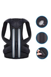 Dik Duruş Durma Ortopedik Bel Ve Sırt Destek Korsesi Medikal Kamburluk Önleyici Sırt Omuz Korsesi thumbnail 2