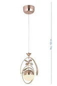 Badem Modern Sarkıt Led Avize 3 Renk Toplu Kelebek Taşlı Gold Kaplamalı - 5