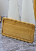 Pure Porselen Yağdanlık Seti - Bambu Altlıklı 2'li Yağlık Sirkelik Seti - 240+300 ML - 5