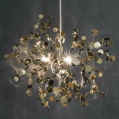 Modern Tekli Pullu Altın Renkli Sarkıt Avize - 3