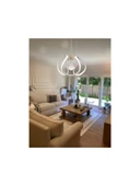 Kavis Modeli Mat Beyaz Tek Toplu 3 Renk Modüllü Ledli Avize thumbnail 1