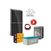 Karavan Solar Enerji Paketi 1000W Şarjlı İnverter 2x205W Güneş Paneli 200Ah Jel Akü MPPT Regülatör - 4