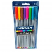 Triball Tükenmez Kalem Renkli 8 Li Set - 3