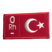 KIRMIZI BEYAZ KAN GRUBU PACTH (90X50MM) 0 RH(-) - 1