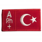 KIRMIZI BEYAZ KAN GRUBU PACTH (90X50MM) A RH(+) - 1