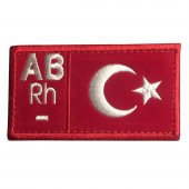KIRMIZI BEYAZ KAN GRUBU PACTH (90X50MM) AB RH(-) - 1