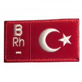 KIRMIZI BEYAZ KAN GRUBU PACTH (90X50MM) B RH(-) - 1