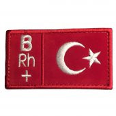 KIRMIZI BEYAZ KAN GRUBU PACTH (90X50MM) B RH(+) - 1