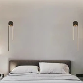 Modern İkili Siyah Kablosuz Led Pilli Aplik - 1