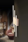 Üçlü Şerit Üç Renkli Gold Ledli Aplik ve Led Aplik - 1