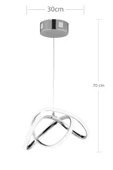 Modern Luxury Kıvrımlı Üç Renkli Gold Sarkıt Ledli Avize ve Led Avize - 2