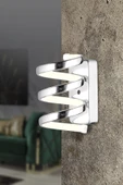 Modern Burgulu Üç Renkli Krom Ledli Aplik ve Led Aplik - 1