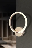 Luxury Yuvarlak Üç Renkli Gold Ledli Aplik ve Led Aplik - 1