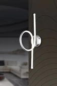 Dekoratif Ideal Üç Renkli Krom Ledli Aplik ve Led Aplik - 1