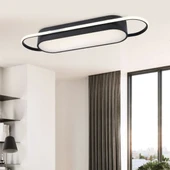 Modern Led Avize Plafonyer Üç Renkli Siyah ve Ledli Avize - 2