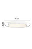 Modern Led Avize Plafonyer Üç Renkli Beyaz ve Ledli Avize - 2