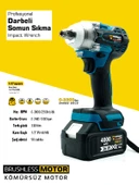 Germany Style Kömürsüz Akülü Şarjlı 5li Set Kırıcı Delici-Taşlama-Matkap Vidalama-Budama Testeresi-S - 3